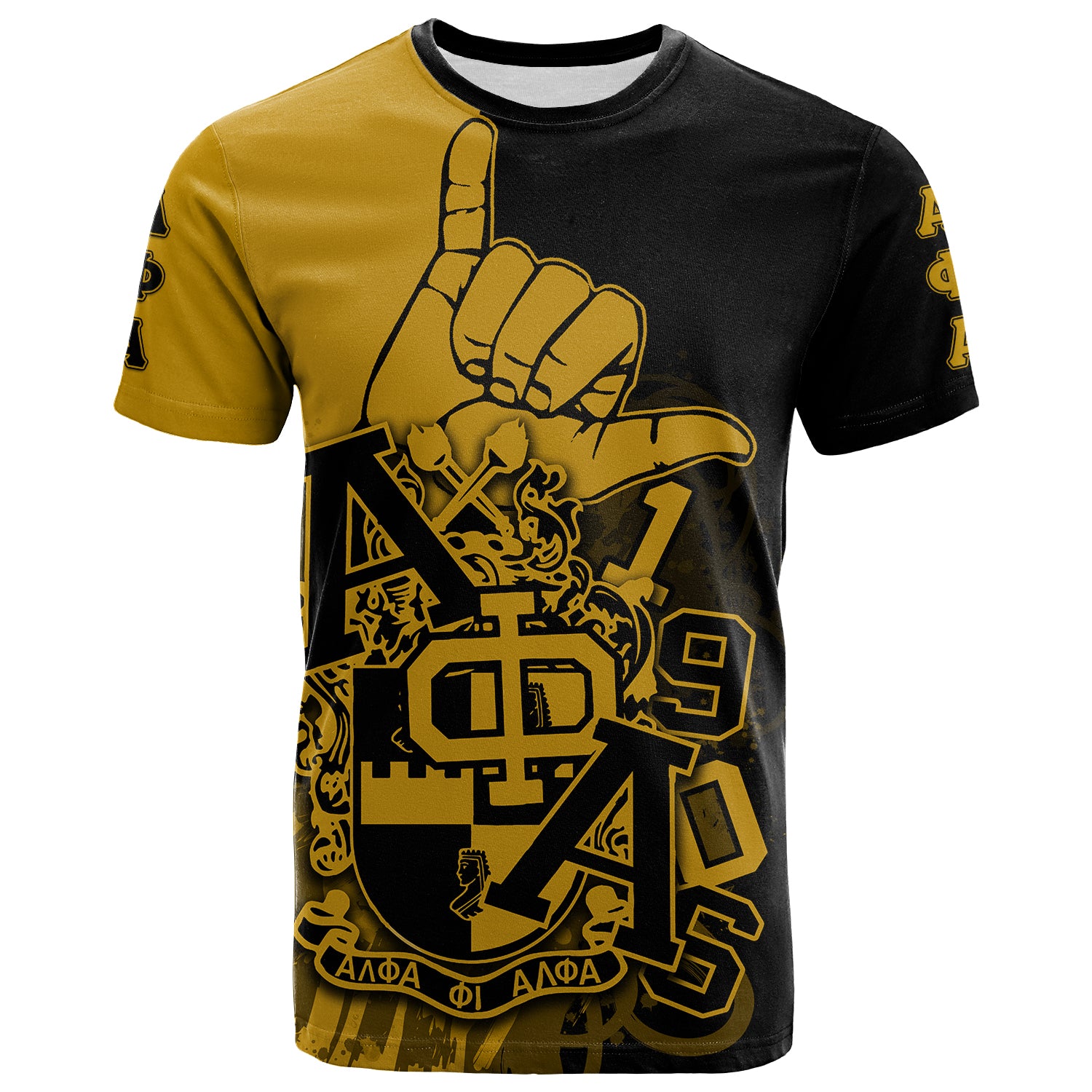 Alpha Phi Alpha T Shirt Crest Lt6