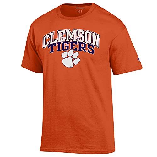 Champion Clemson University Tigers Over Paw T Shirt Orange