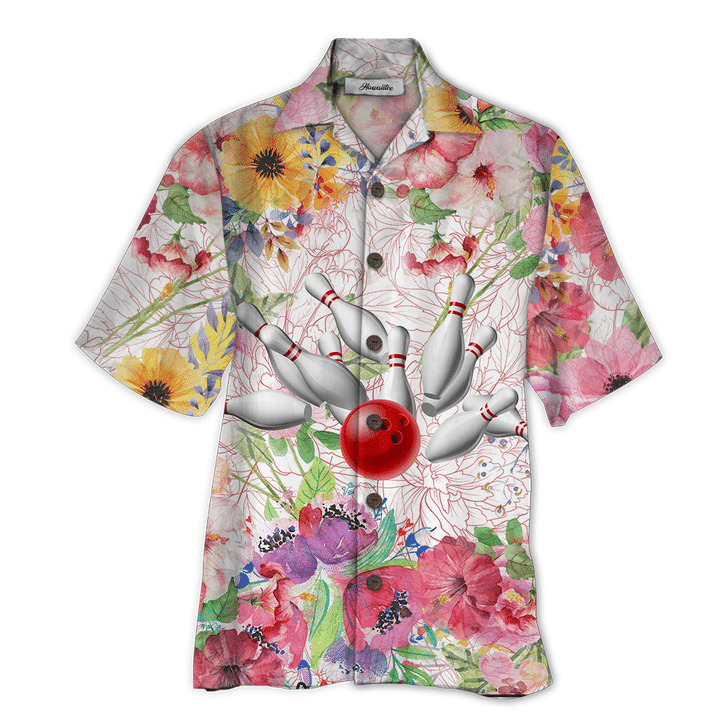 Bowling Flower All Over Printed Hawaiian Shirt Ha63782