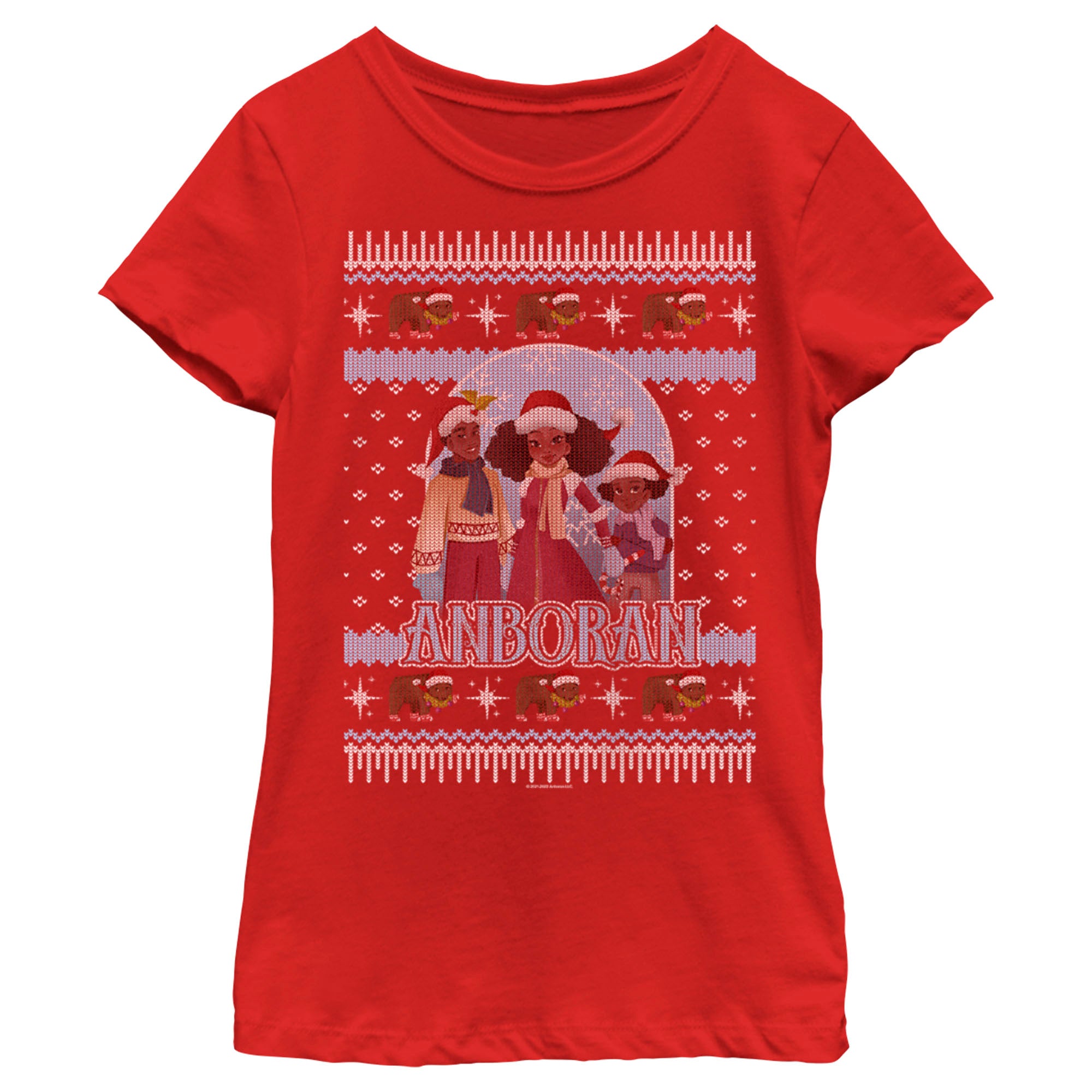 Girl’S Anboran Christmas Sweater T-Shirt