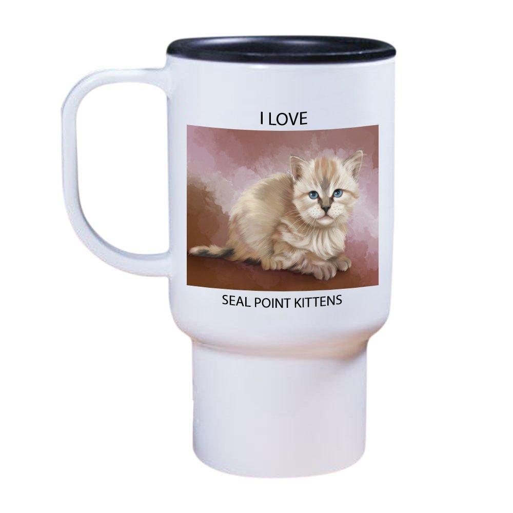 Seal Point Kitten Travel Mug Trav48033