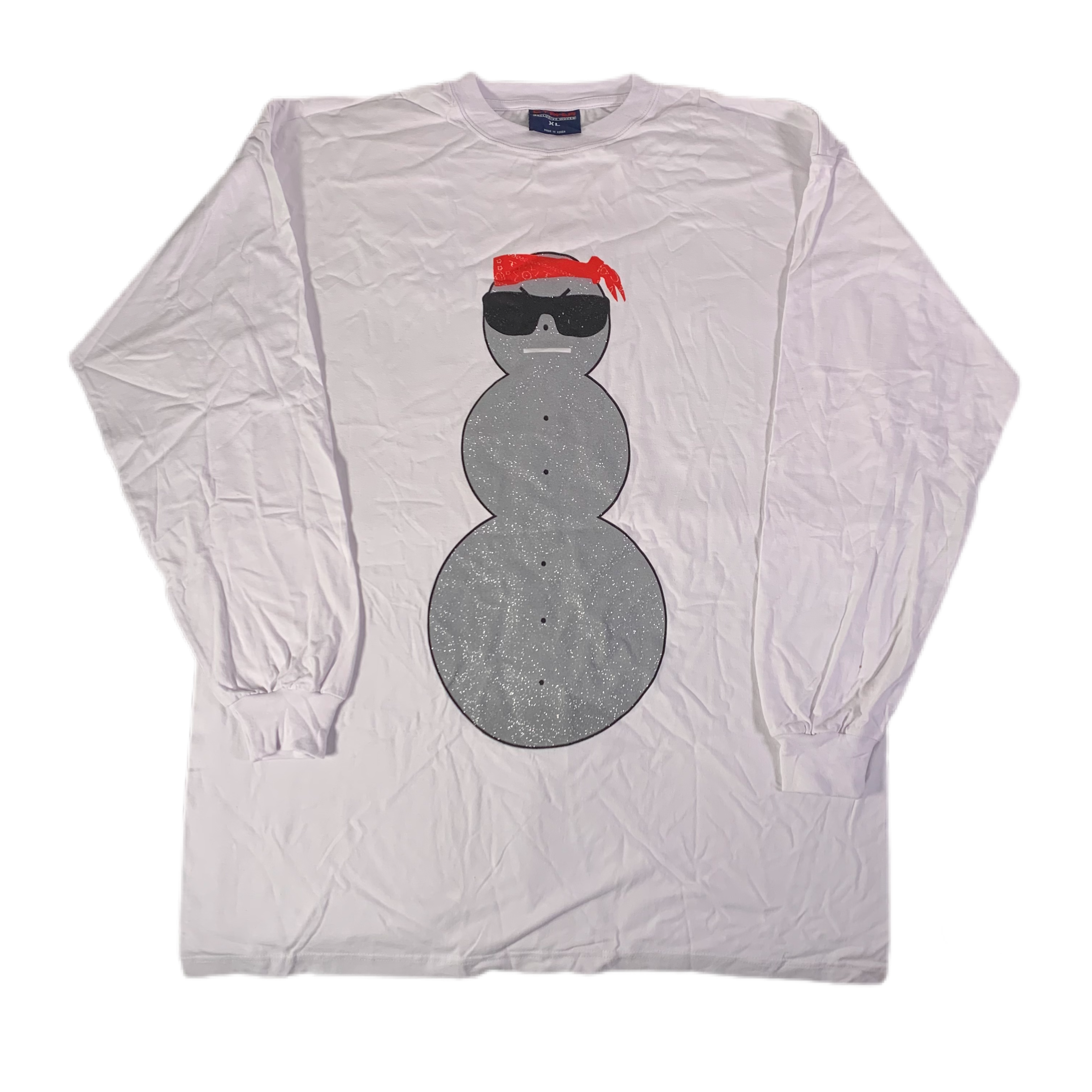 Vintage Young Jeezy “Snowman” Glitter Long Sleeve Shirt