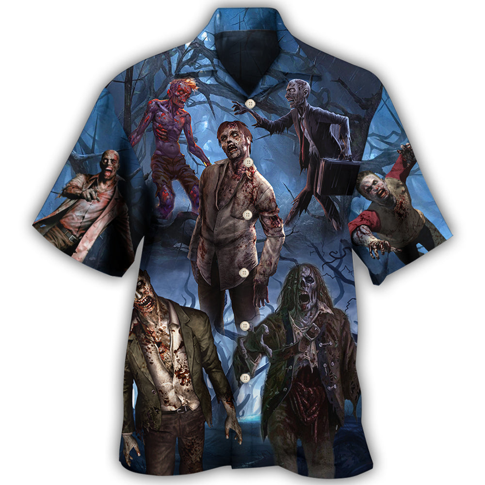 Zombie Blood Dark Scary Halloween Hawaii Shirt Ha76905