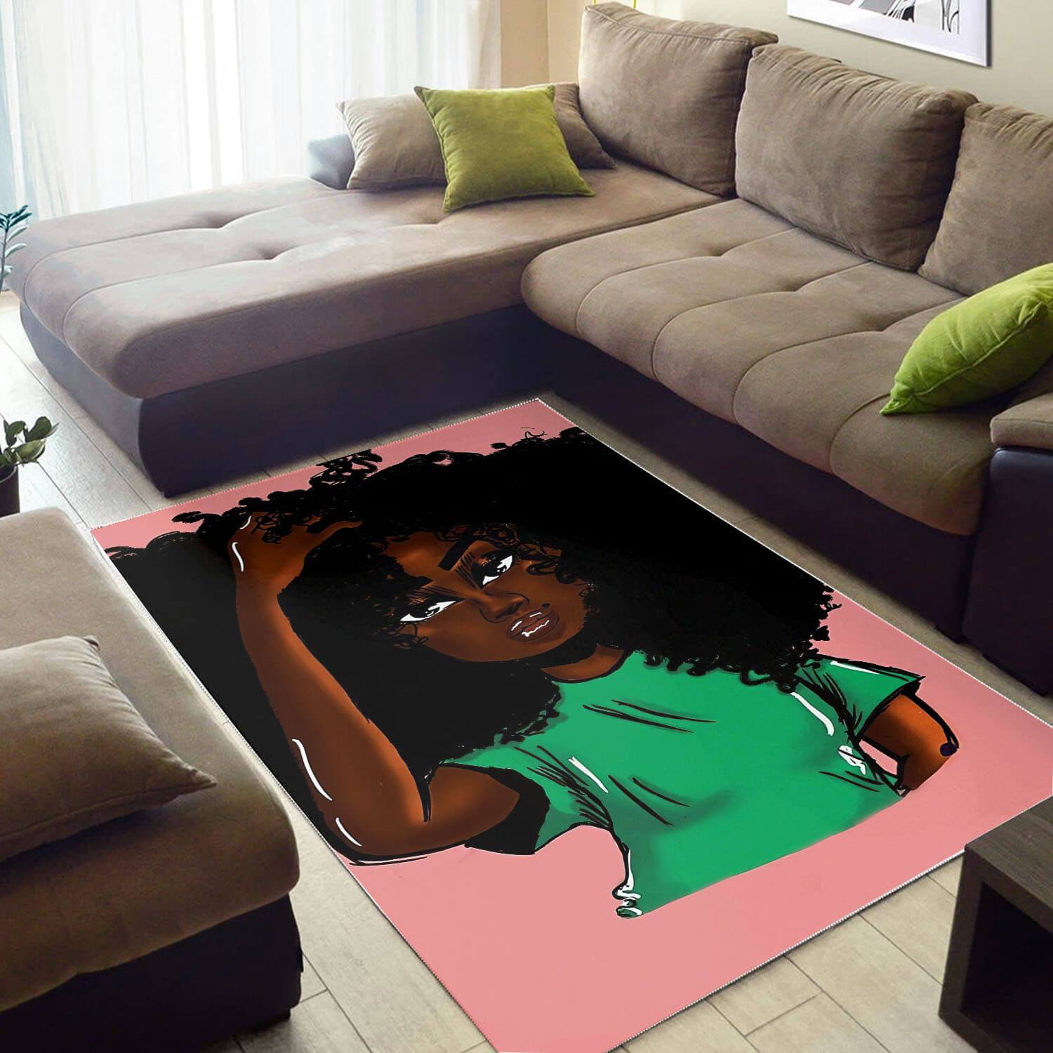 Afrocentric Area Rugs Pretty Melanin Poppin Girl African Style Rug Afrocentric Home Decor Ideas WBG45691