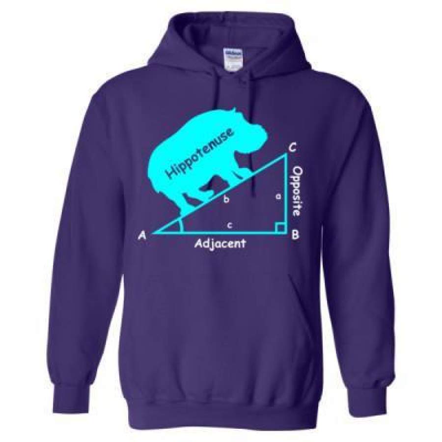 AGR Hippotenuse Adjacent Opposite Triangle Geometry Math – Heavy Blend™ Hooded Sweatshirt