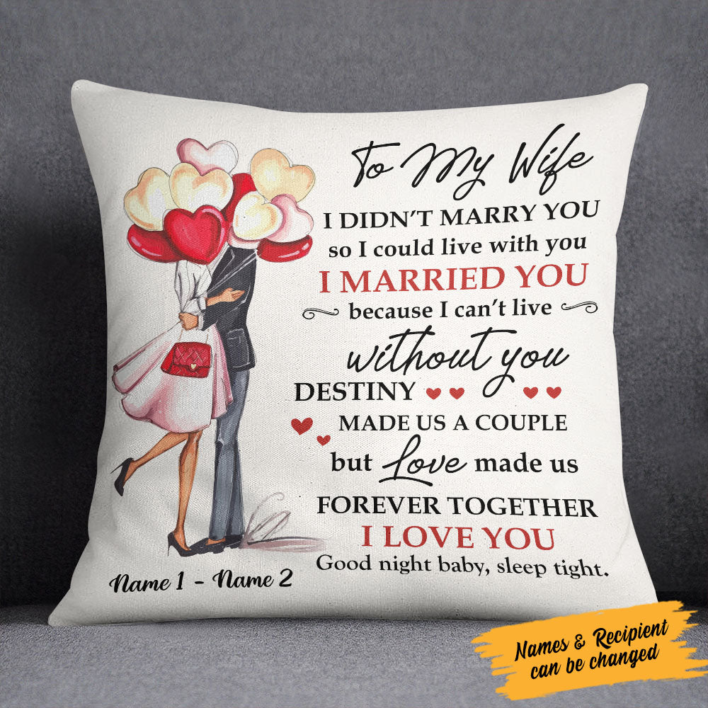 Personalized Couple Love Pillow Db71 85O58 (Insert Included)