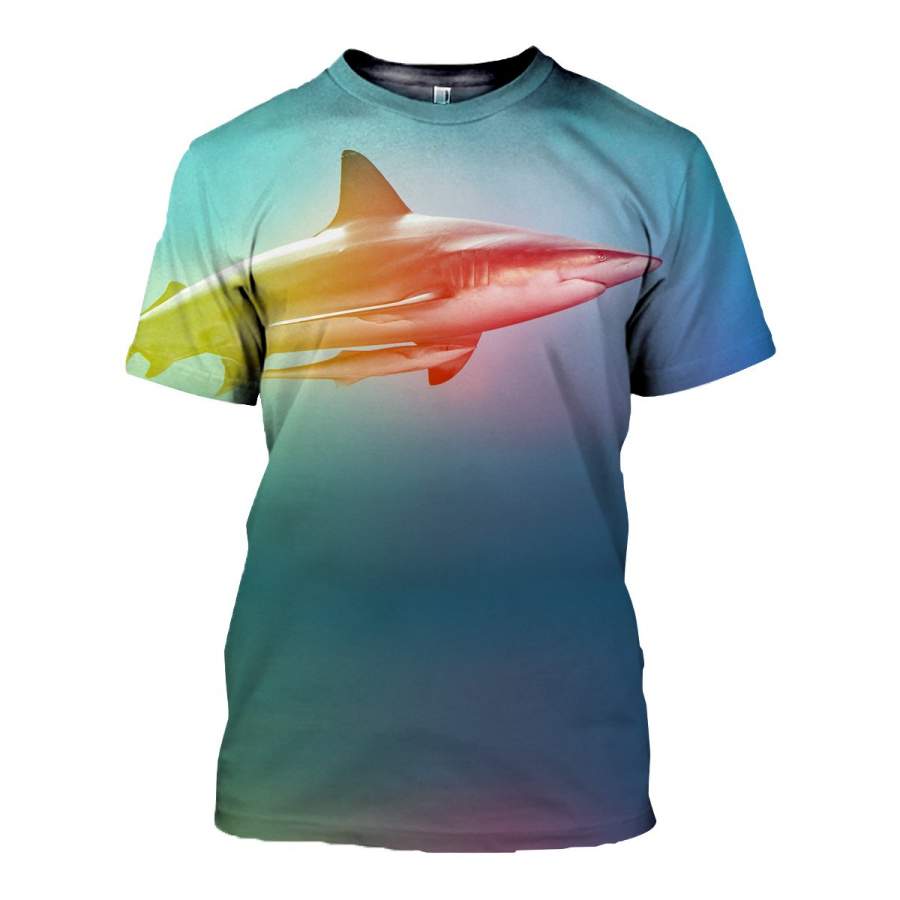 3D All Over Printed Shark T Shirt Hoodie 1812