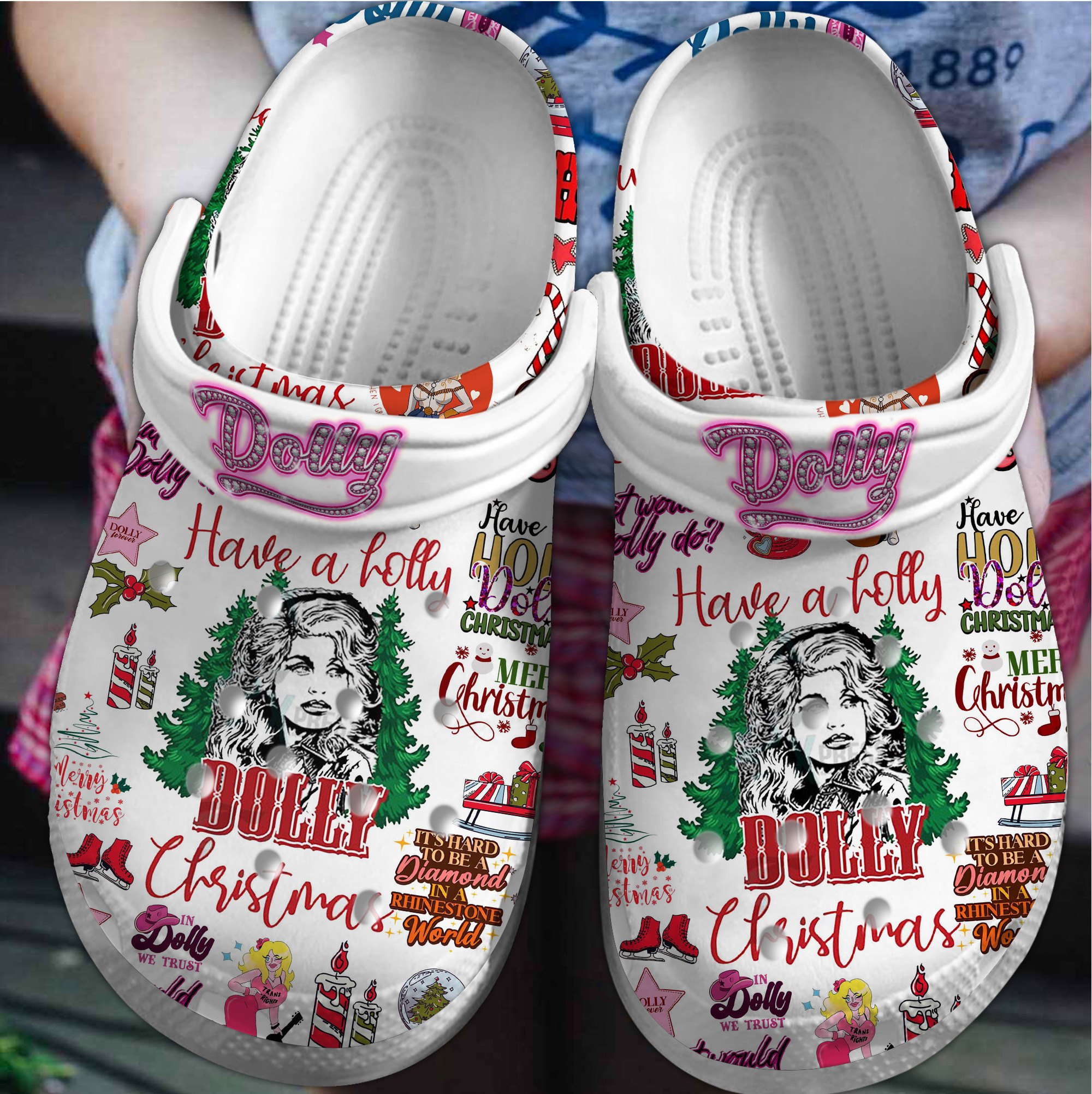 Dolly Parton Music Crocs Crocband Clogs Shoes Comfortable For Men Women and Kids 5