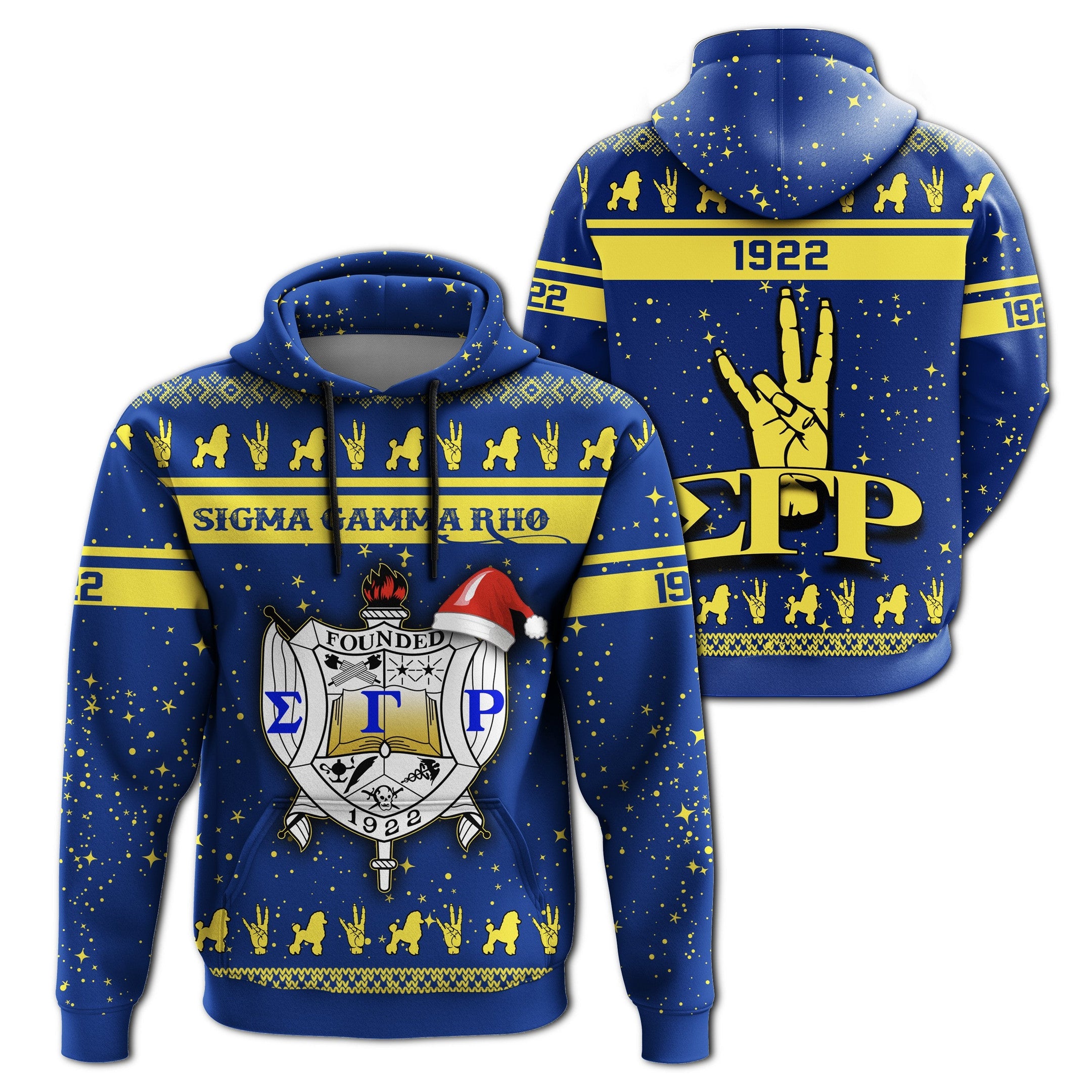 Sorority Hoodie – Sigma Gamma Rho Christmas Pullover Hoodie