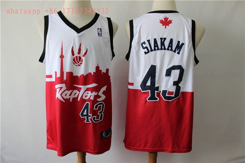 Toronto Raptors Pascal Siakam #43 2020 NBA New Arrival White And Red Jersey