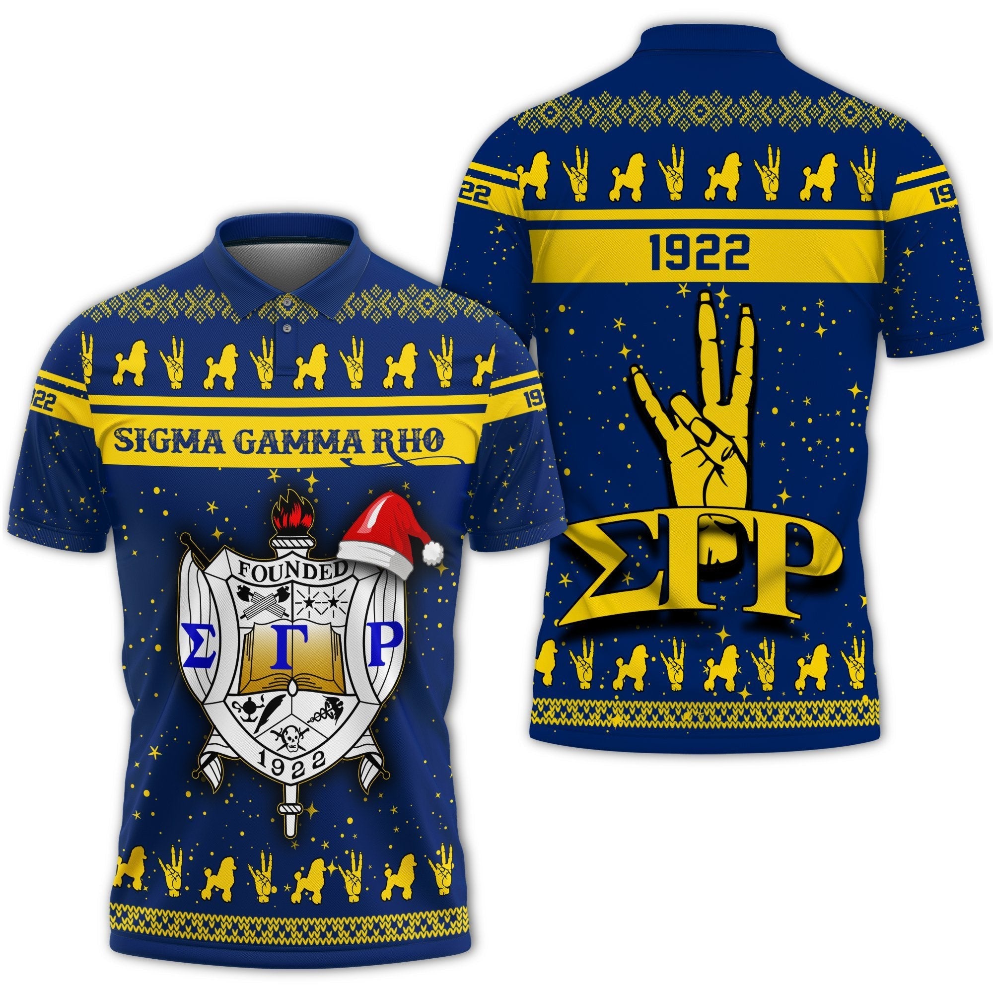 Sorority Polo – Sigma Gamma Rho Christmas Polo Shirt