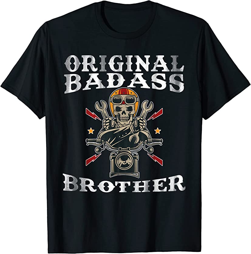 Vintage Original Badass Brother Motorbike Fathers Day 2021 T-Shirt