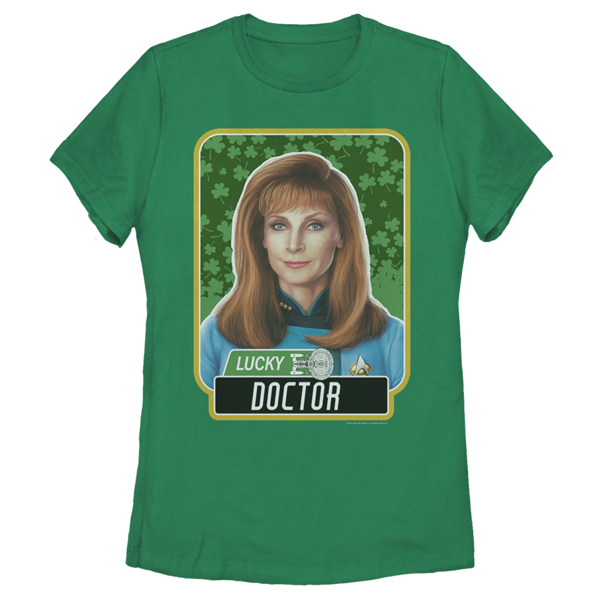 Women’S Star Trek: The Next Generation St. Patrick’S Day Lucky Doctor Beverly Crusher T-Shirt