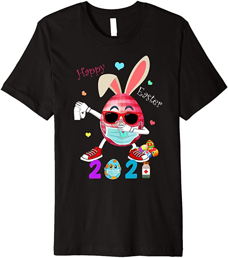 Dabbing Rabbit Easter Day Eggs Dab Boys Girls Kid Premium T-Shirt