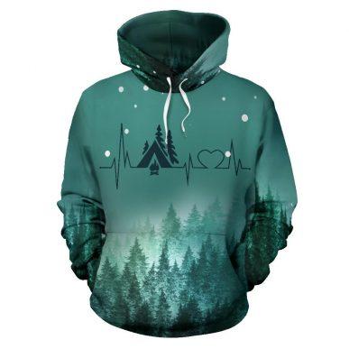 3D Camping Hoodie And Think To Myself What A Wonderful World Full Size