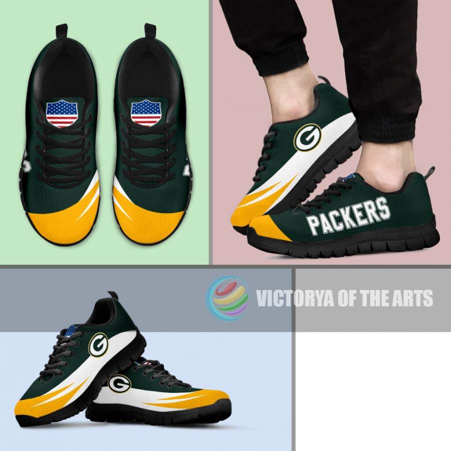 Awesome Gift Logo Green Bay Packers Sneakers