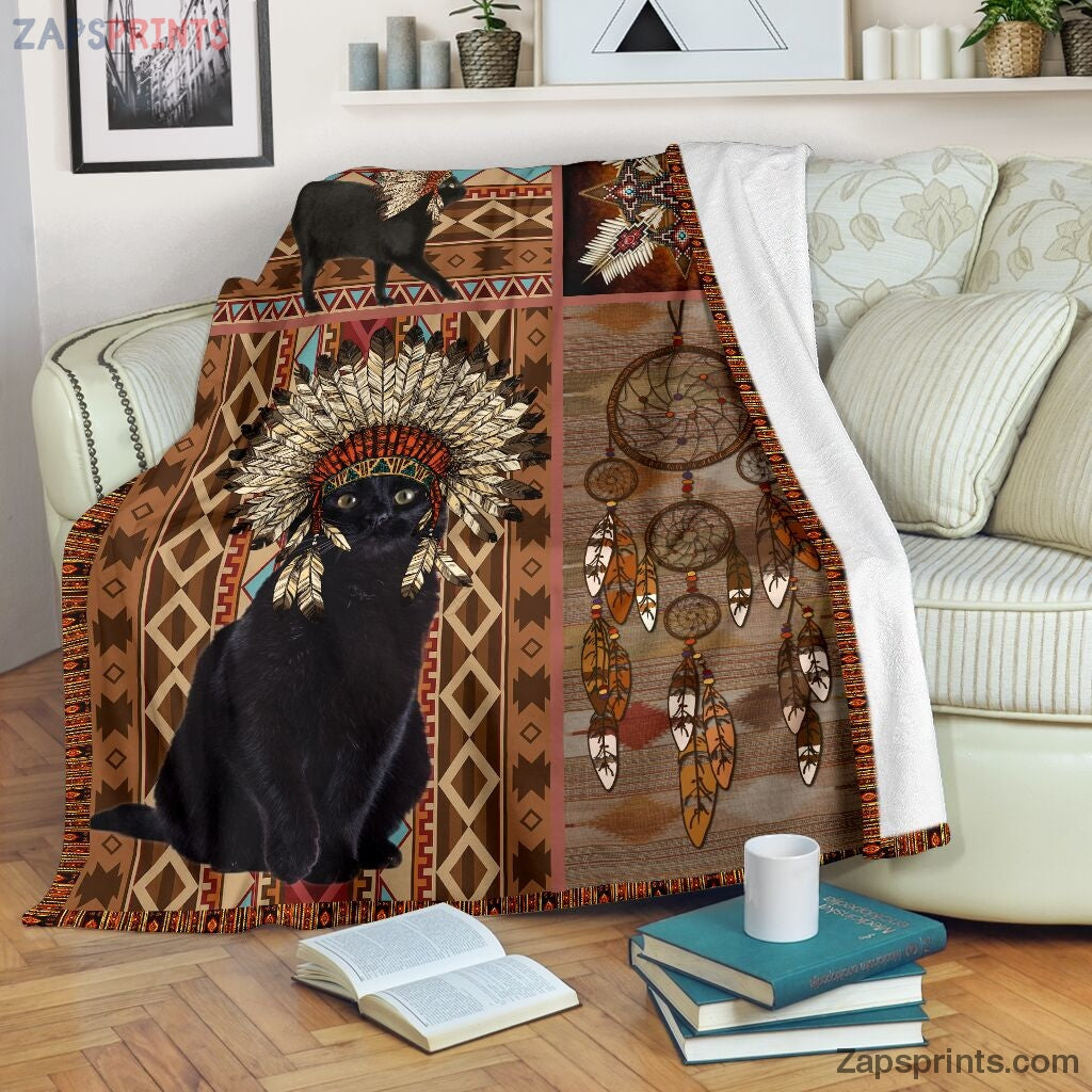 Mt 6 Native American Style Cat Blanket – Cool Gift Ideas