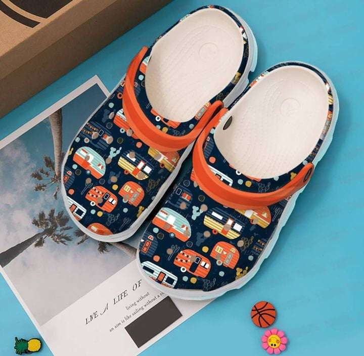 Camping Happy Campers For Men And Women Gift For Fan Classic Water Rubber clog Shoes Comfy Footwear