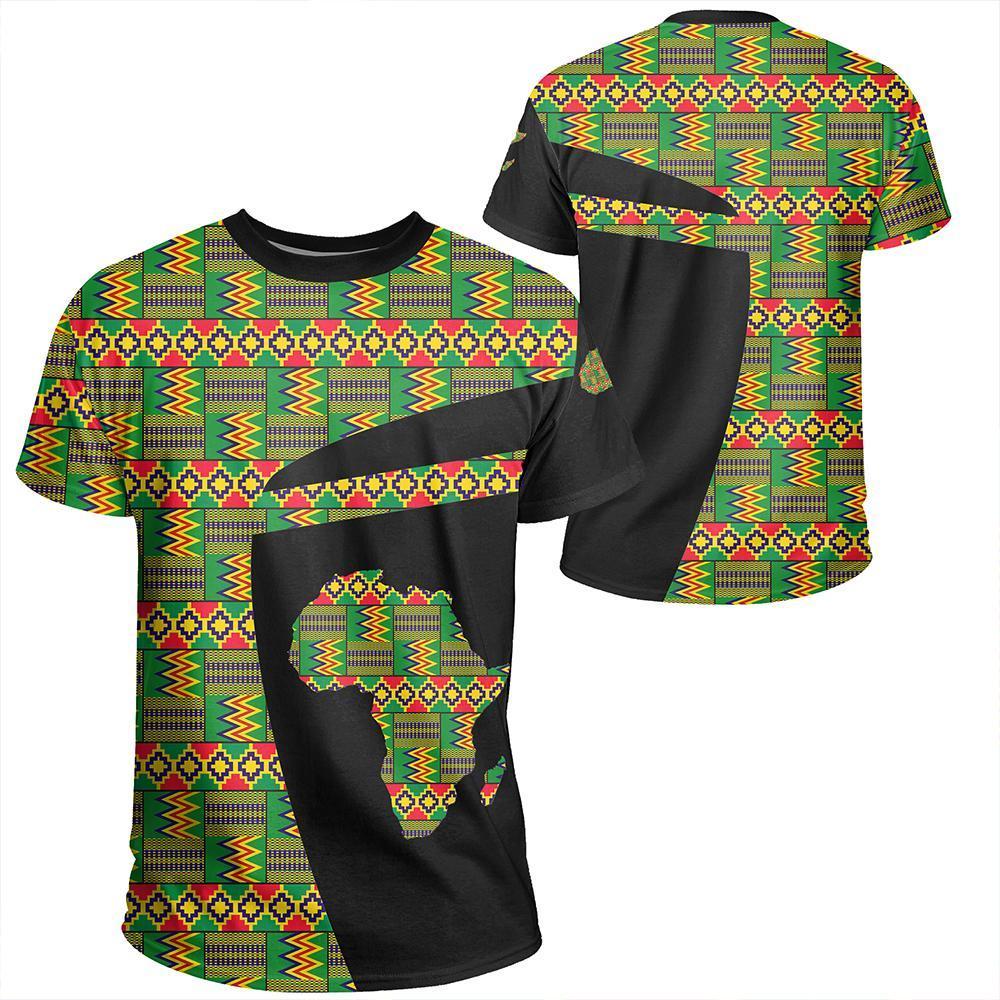 Greeklife T-Shirt – Kente Cloth – Reggae Golden Tee – Sport Style