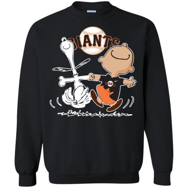 Charlie Brown & Snoopy San Francisco Giants Shirt Sweatshirt