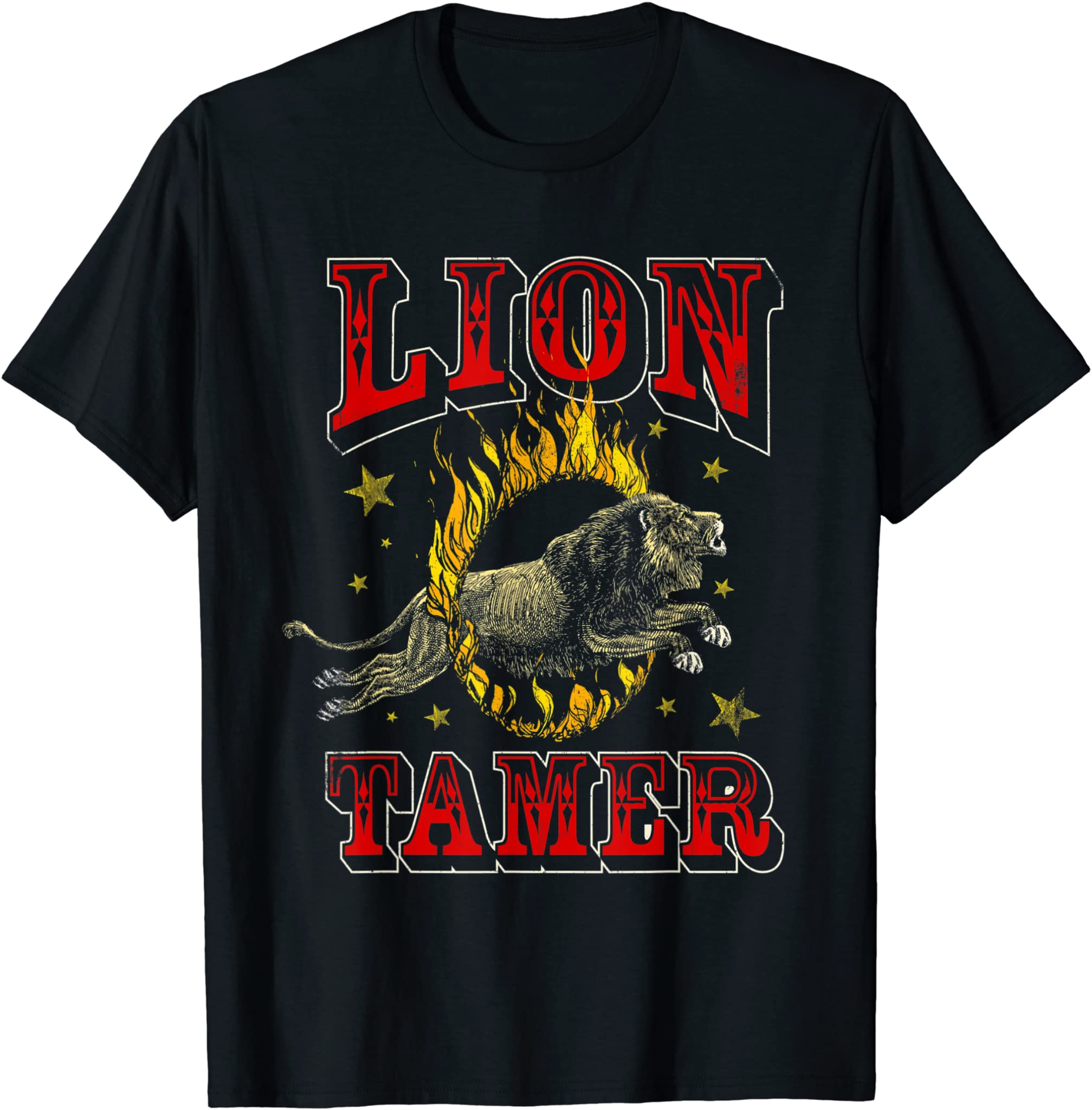 Circus Staff Lion Tamer Vintage Carnival Theme Party T-Shirt