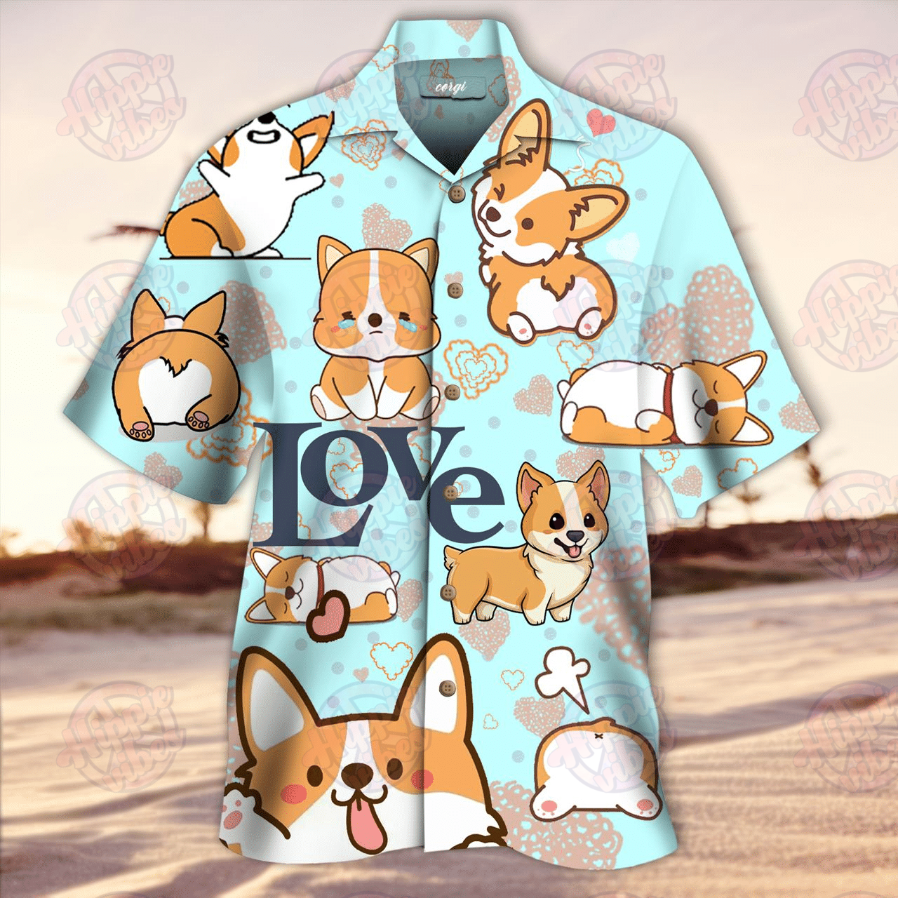 Love Corgis Hawaiian Shirt Ha28095