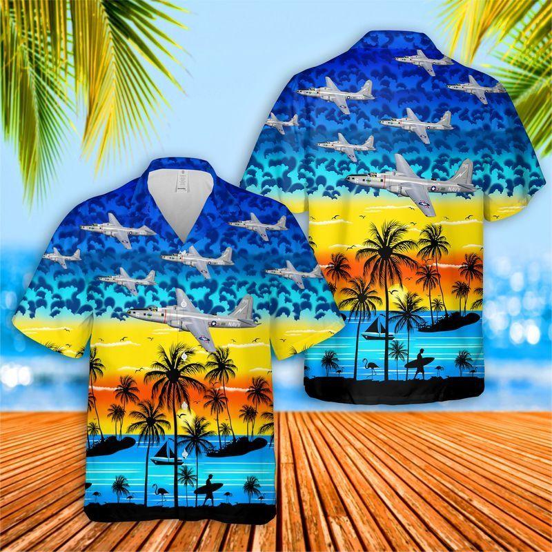 Us Navy Martin P4M Mercator Hawaiian Shirt | For Men & Women | Adult | Hw7705