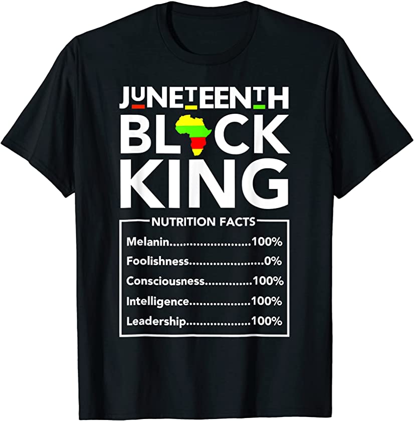 Juneteenth Black King Melanin Dad Father African Father Day T-Shirt