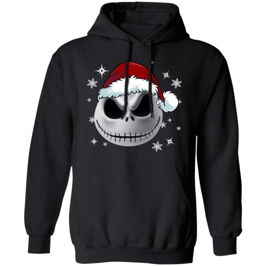 Santa Jack Skellington Hoodie Nightmare Before Christmas Hoodie Xmas Gift MT11