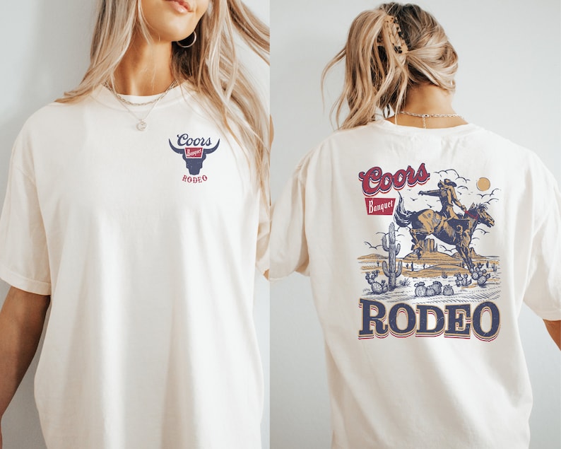 Coors Banquet Rodeo Shirt , Retro T-Shirt, Rodeo Tee, Coors T Shirt, Unisex, Cowboy Shirt