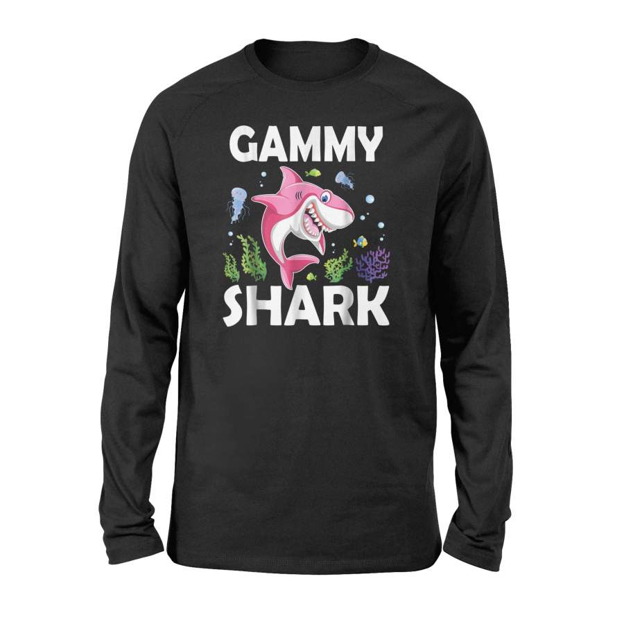 Cute Love Smile Nice Fish Gammy Shark In The Sea Long Sleeve T-Shirt