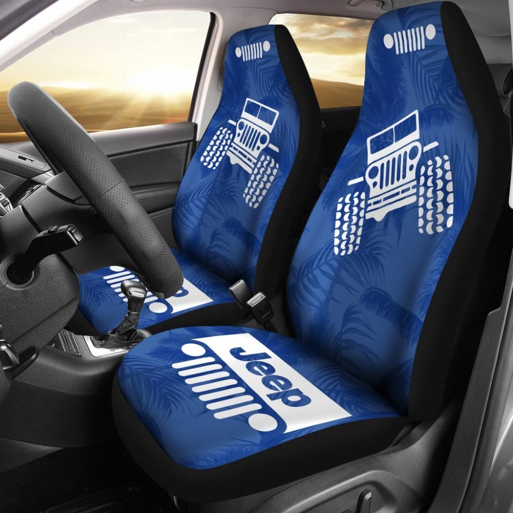 Jeep Offroad – Seat Cover Blue White Beach Palms 101819