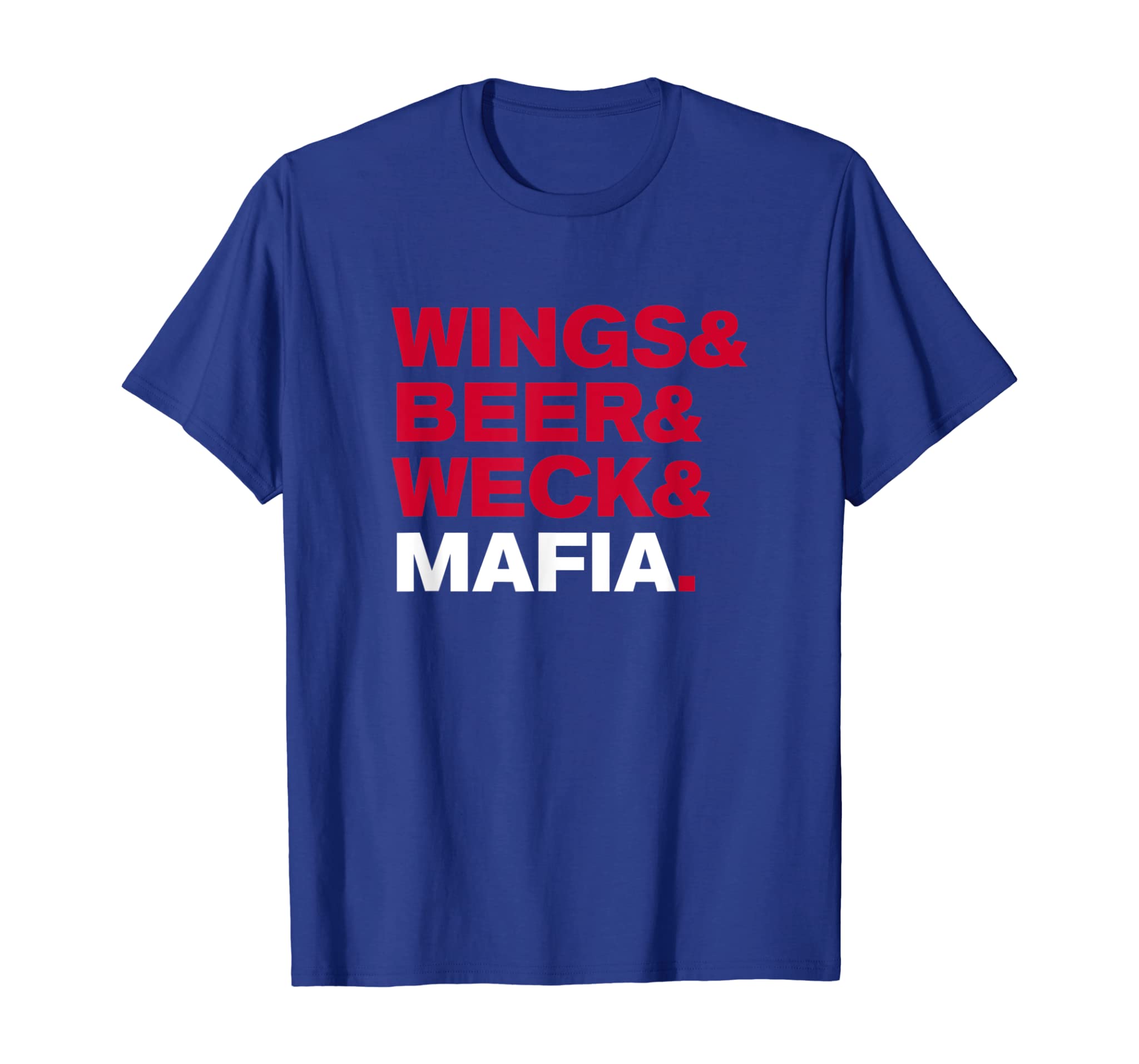 Buffalo New York Football Fan Wings Beer Weck Mafia T-Shirt