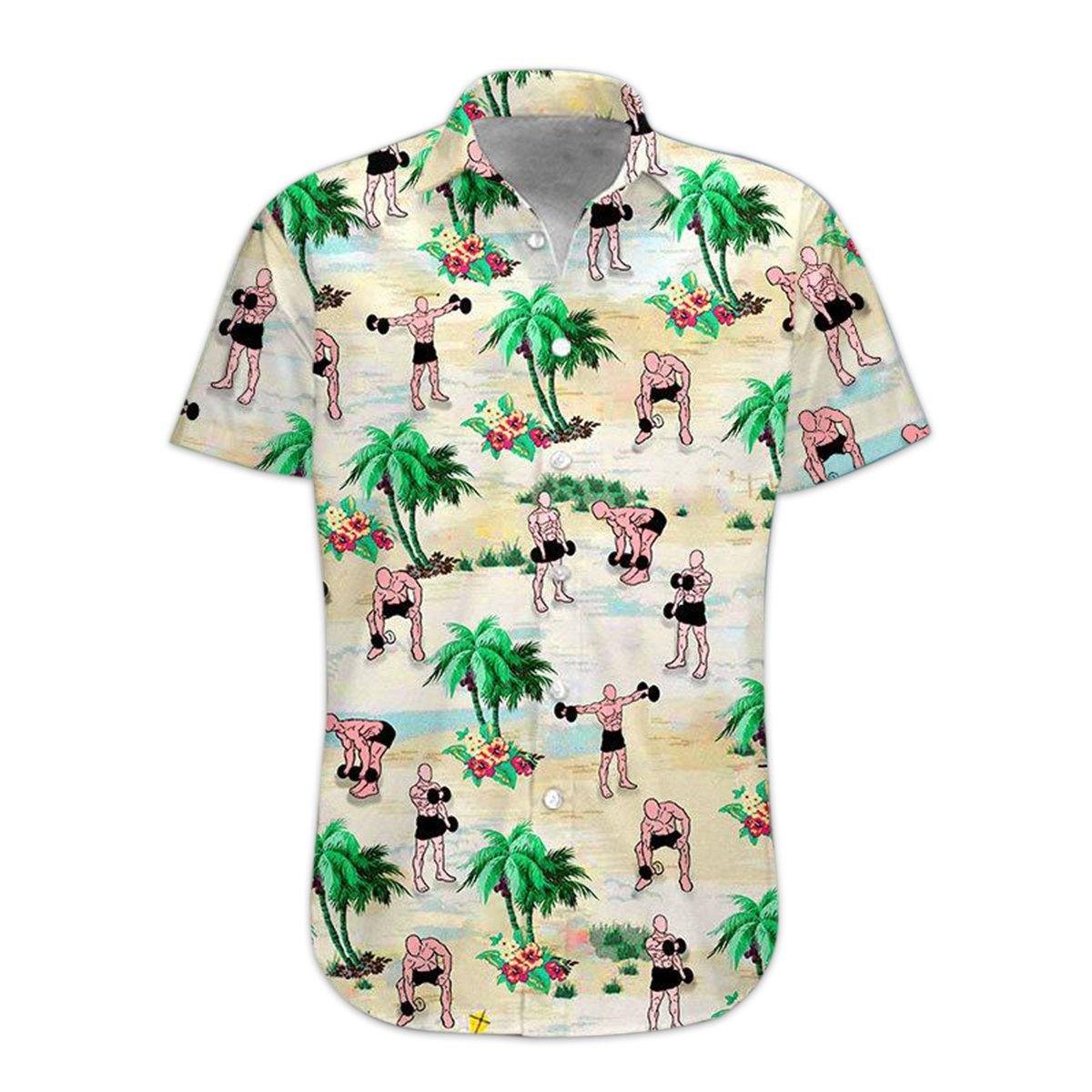 Gearhumans Weight Lifting Hawaiian Shirt Ha389