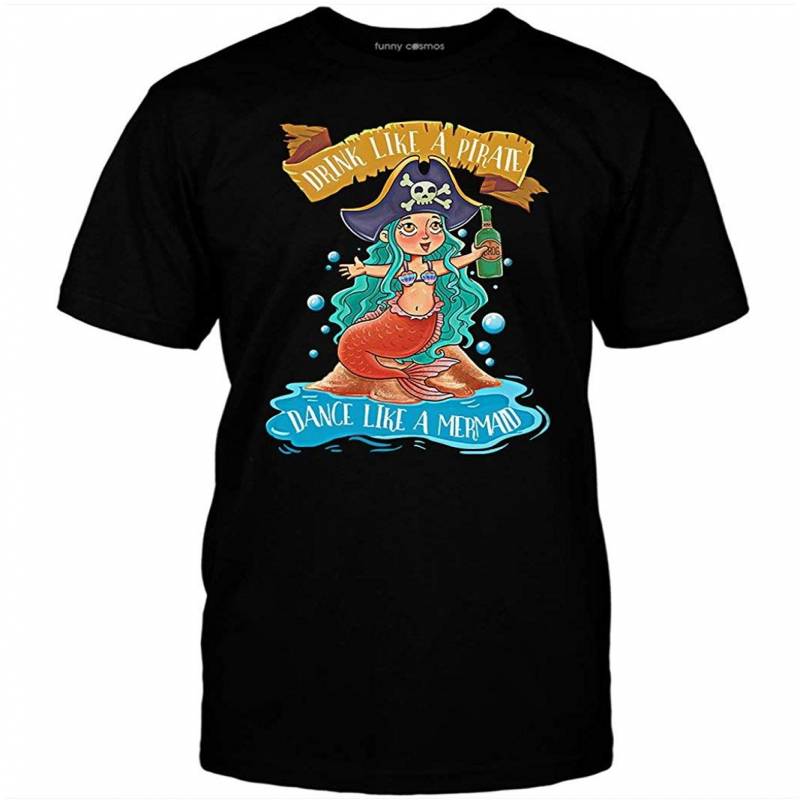 Ariel Lovers Drink Like A Pirate Dance Like A Mermaid T Shirt