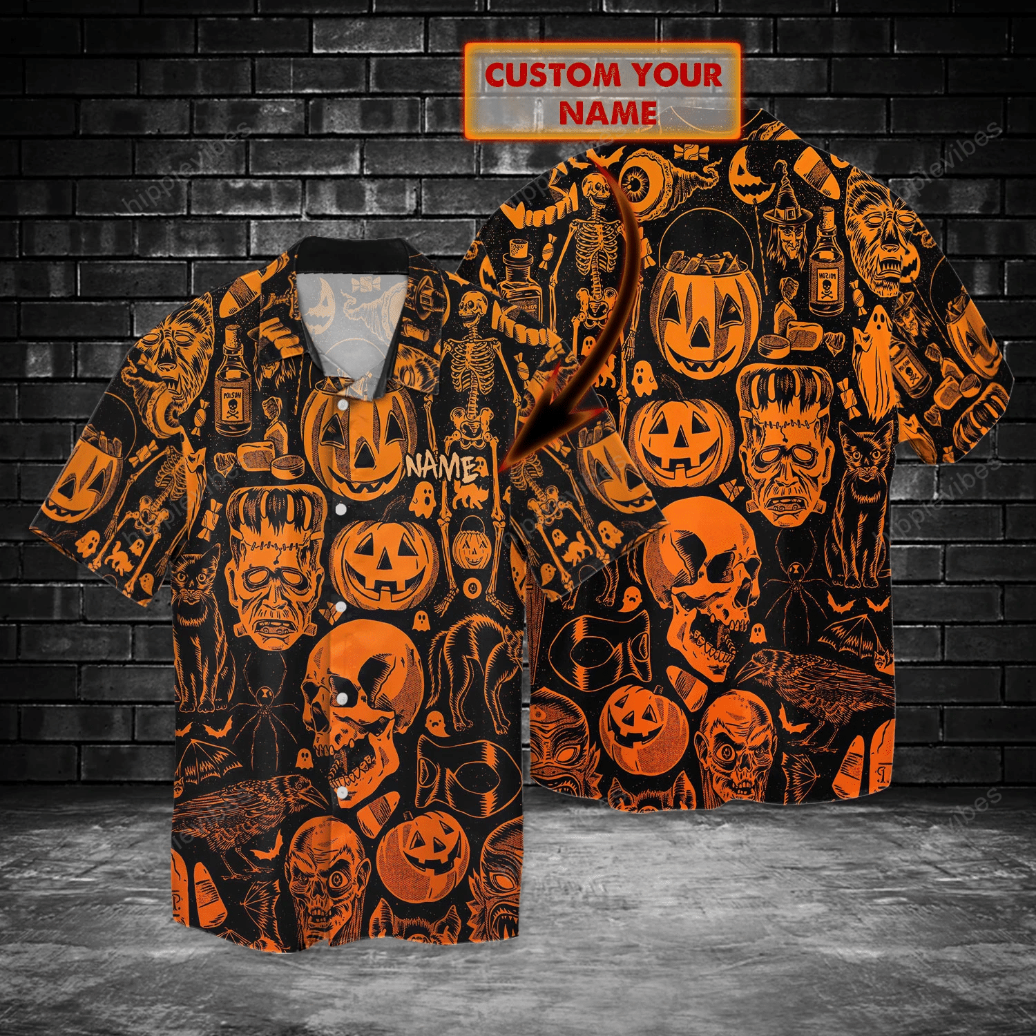 Halloween Horror Night Custom Hawaii Shirt Ha85186