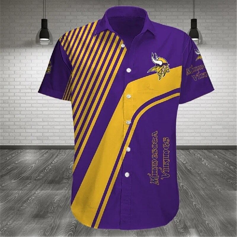 Minnesota Vikings Shirt Summer Cross Design S