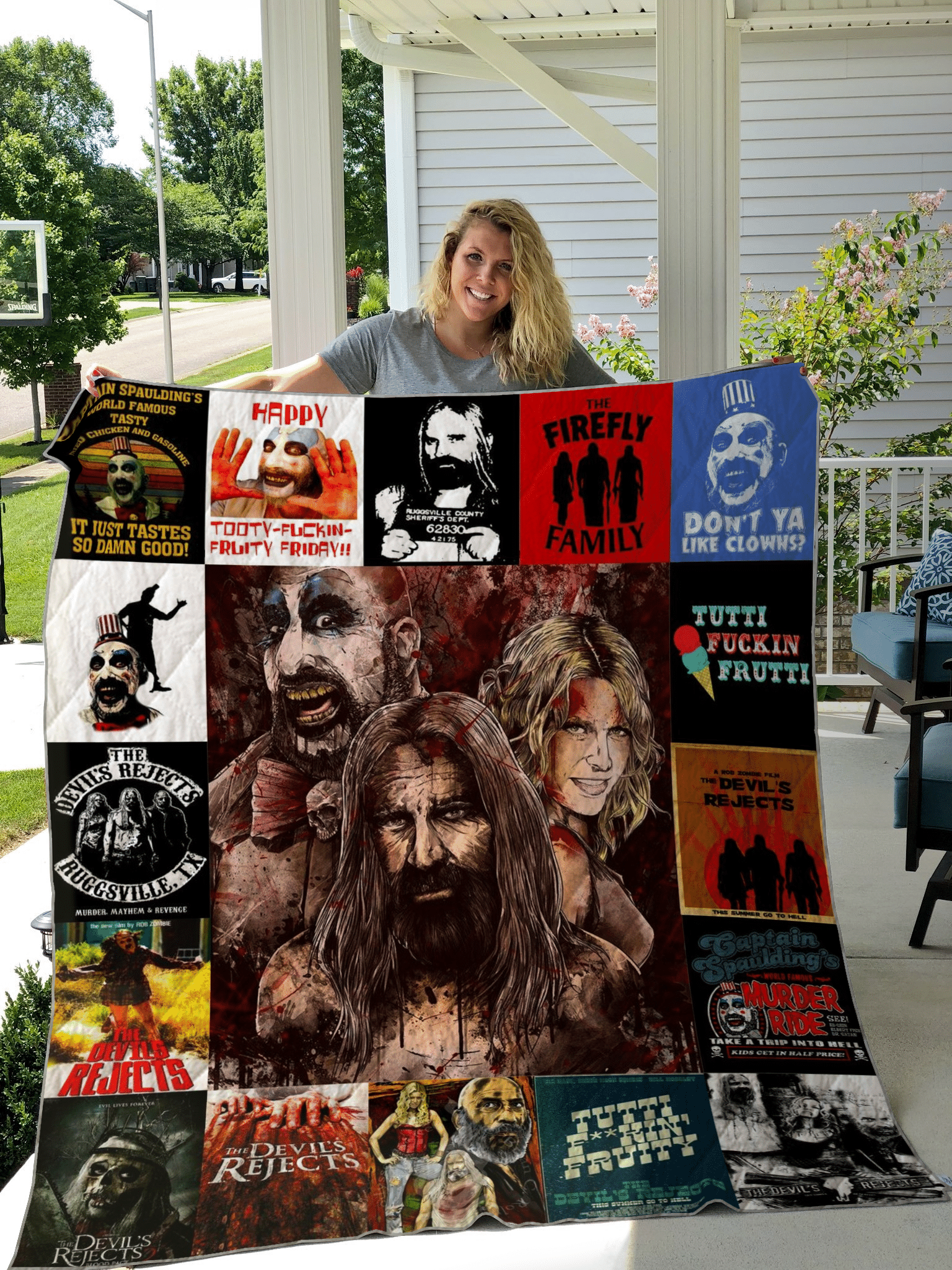 The DevilS Rejects Quilt Blanket