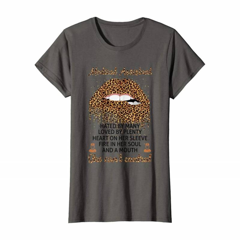 Womens Medical Assistant Hated By Many Loved By Plenty Leopard Lip T-shirt