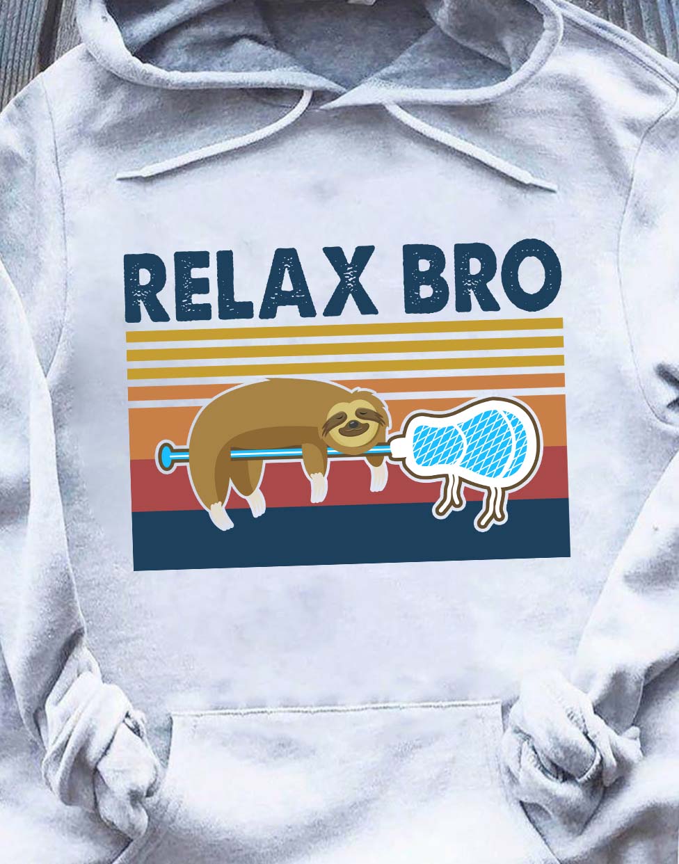 Sloth Sleeping Relax Bro Hoodie