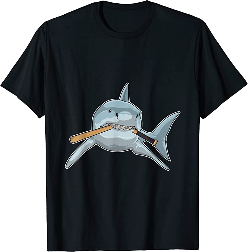 Shark Baseball Baseball bat Sports T-Shirt