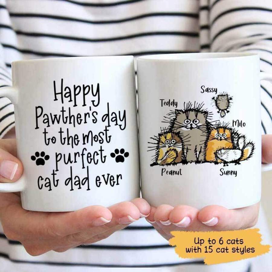 Happy Pawther‘s Day Funny Cat Personalized Mug