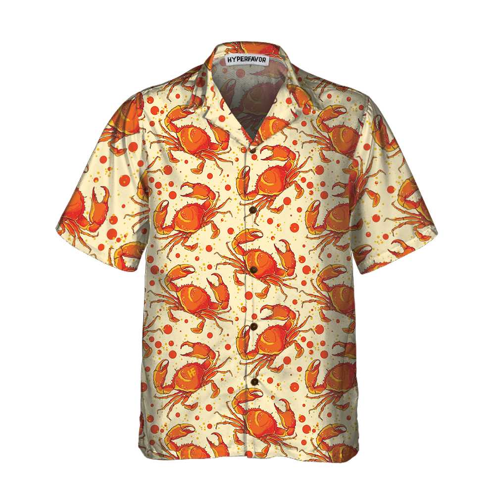 Red Crab Seamless Pattern Hawaii Unique Print Shirt Ha100057