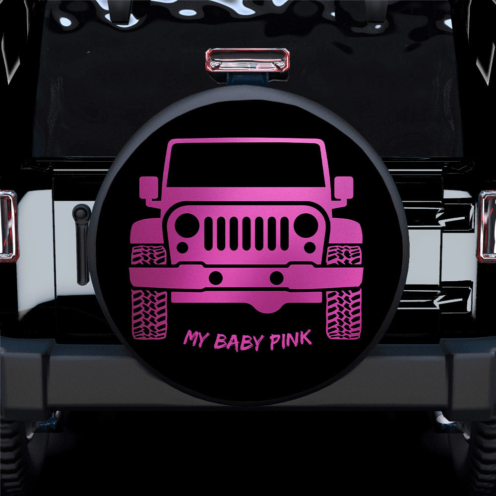 My Baby Pink Jeep Car Spare Tire Covers Gift For Campers