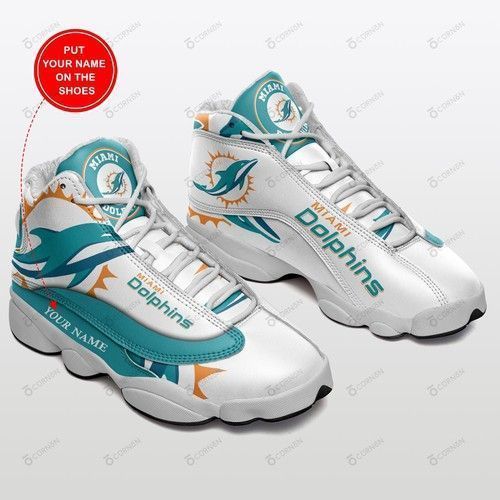 Miami Dolphins Personalized Air Jd13 Sneakers 328