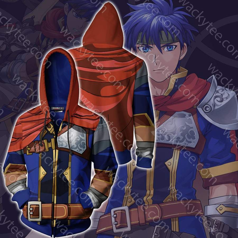 Fire Emblem Ike Cosplay Zip Up Hoodie Jacket