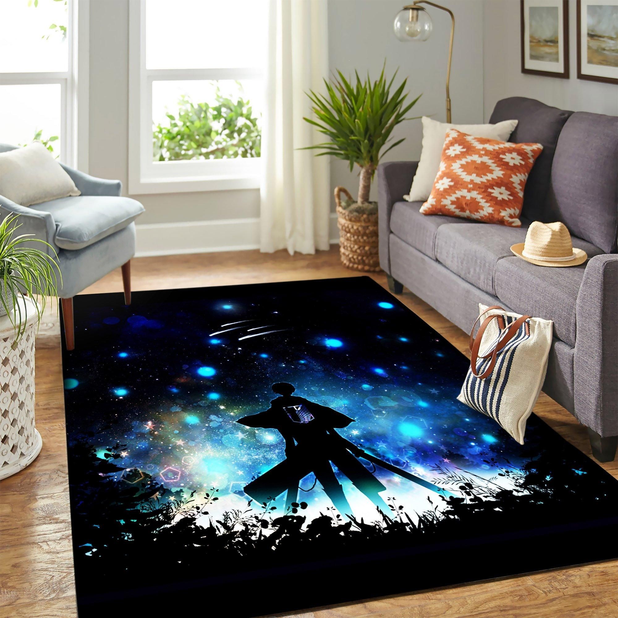 Levi Attack On Titan Area Rug Geeky Carpet – home decor – Bedroom Living Room decor