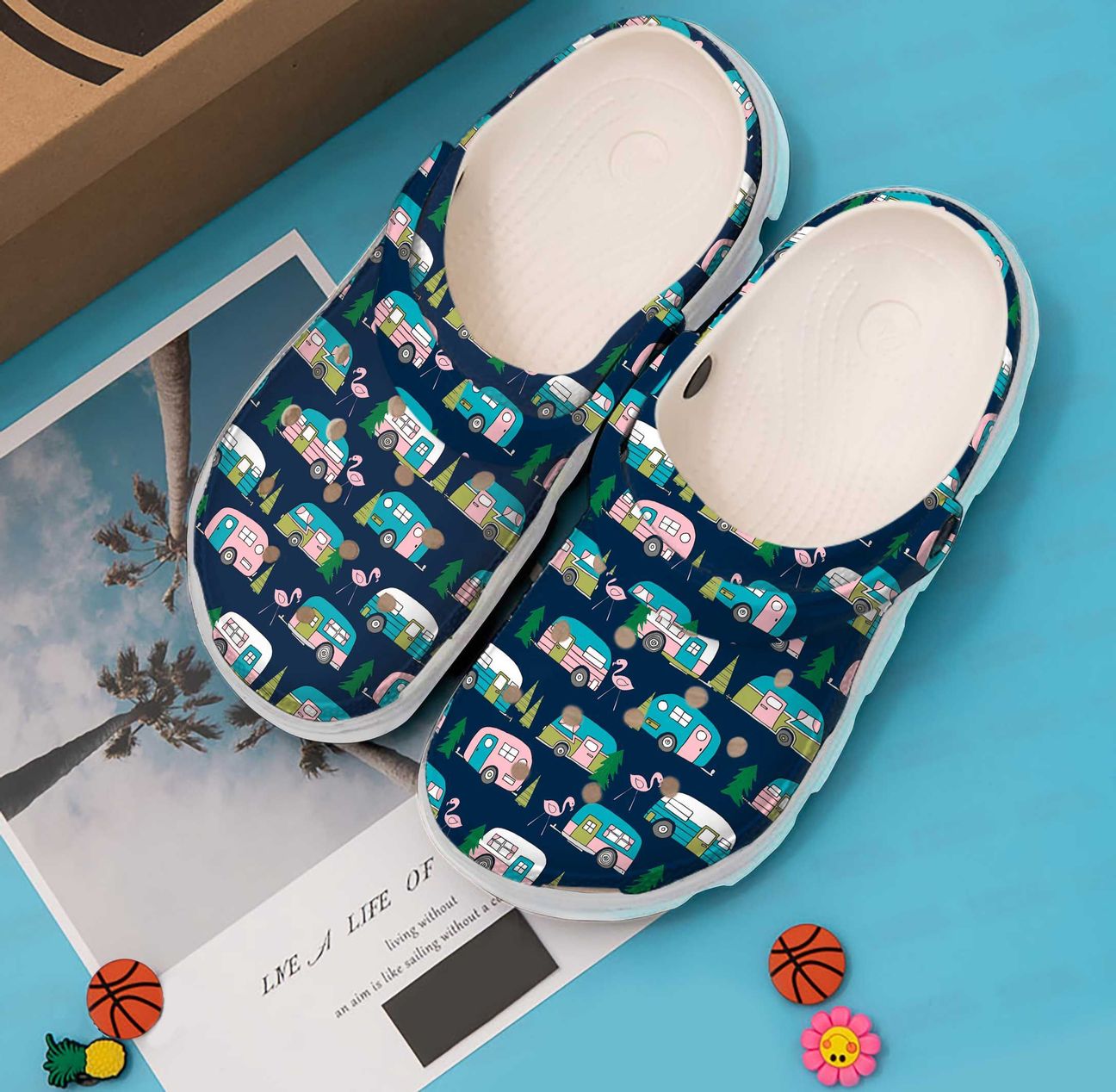 Camping Personalized Clog, Custom Name, Text, Color, Number Fashion Style For Women, Men, Kid, Print 3D Night Camper Pattern