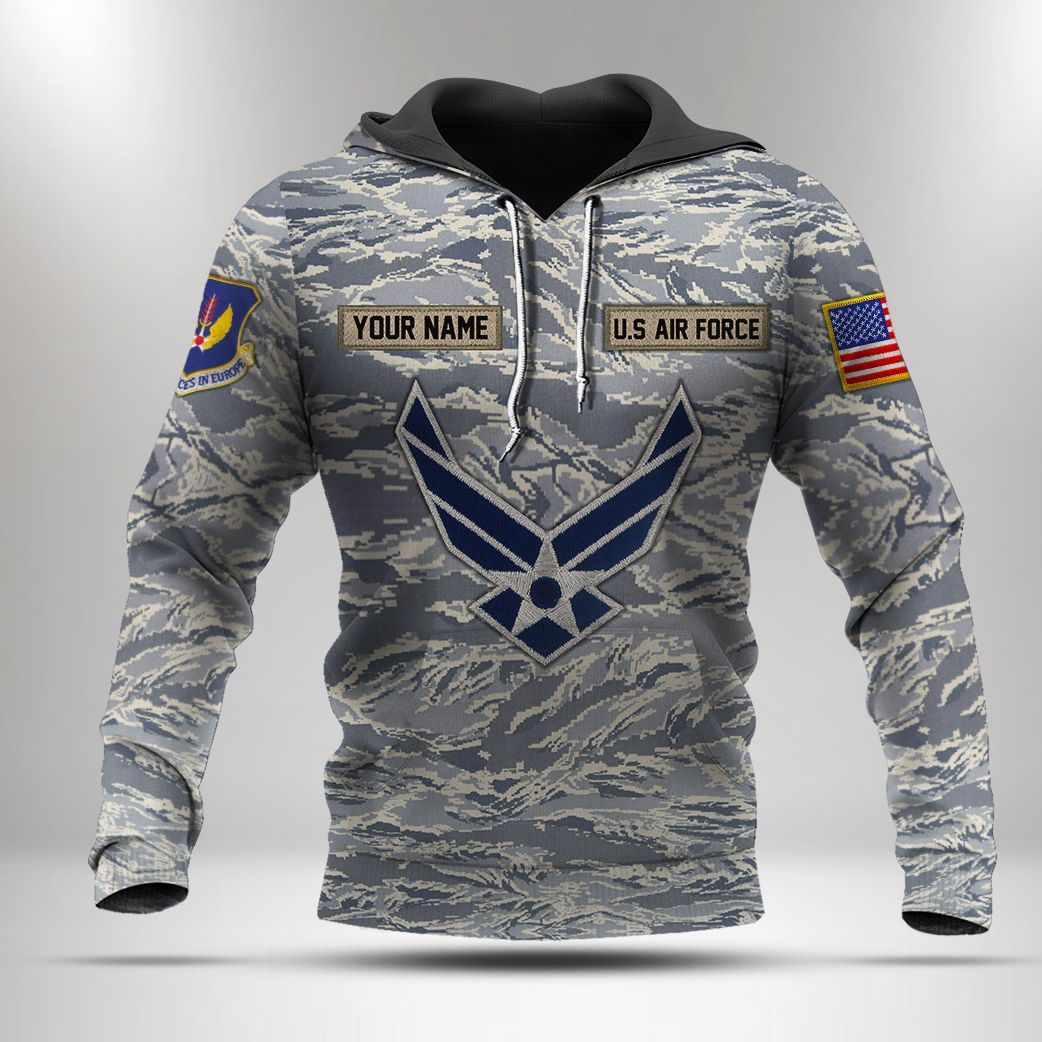 ZCB232009J54VF US AIR FORCE CUSTOM NAME HOODIE BT