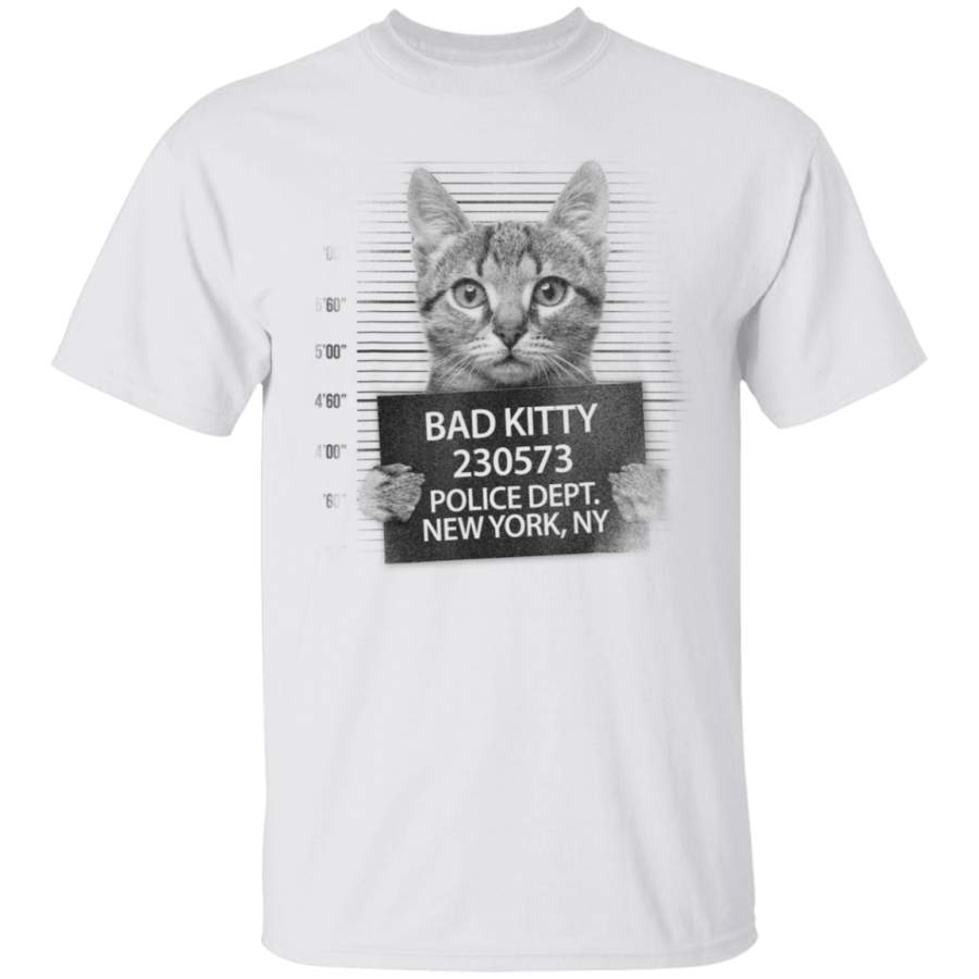 Funny Cute Bad Kitty Cat T-Shirt